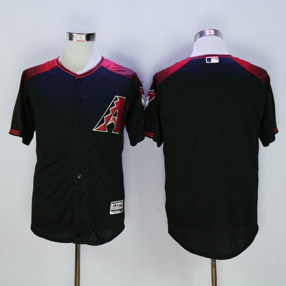 Men Arizona Diamondback Blank Black MLB Jerseys2->arizona diamondback->MLB Jersey